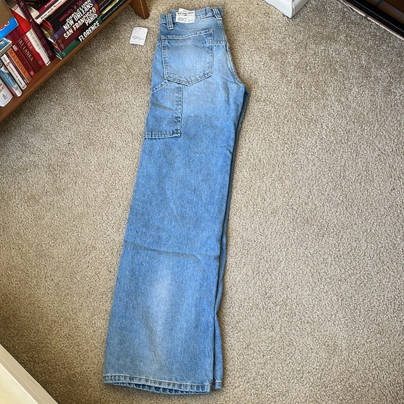 NWT Free People women’s Tinsley Baggy High Rise Jeans Bright Eyes Wash Size 24 - Picture 6 of 16
